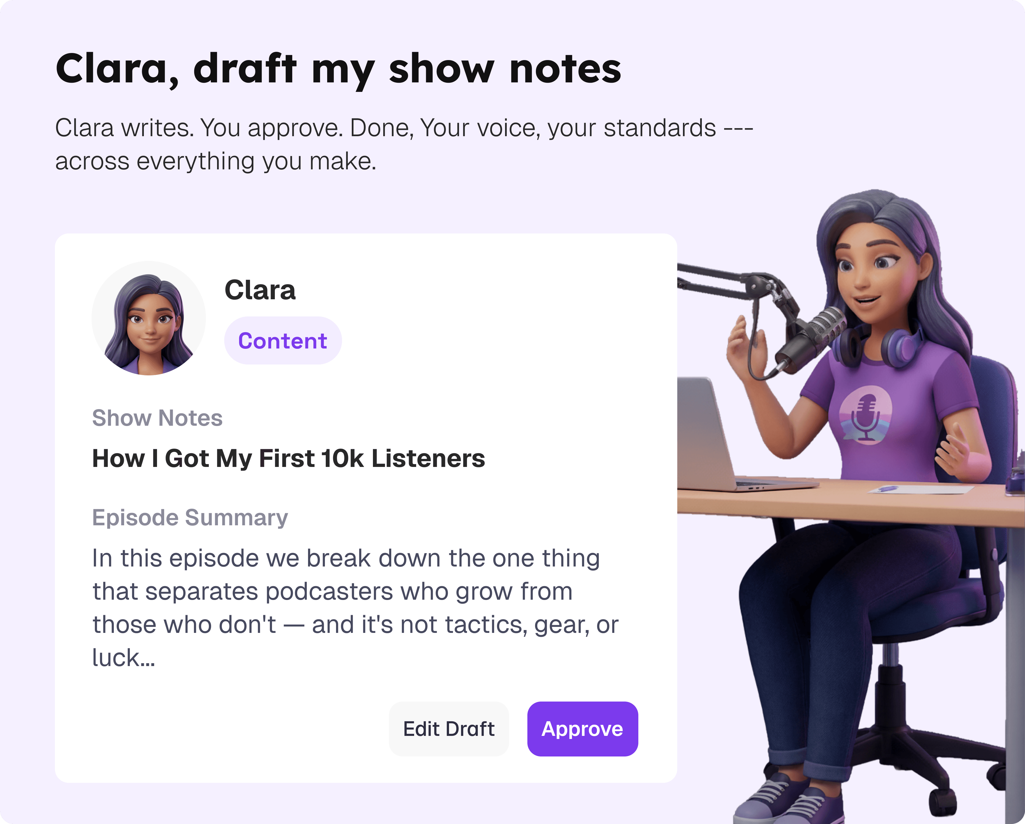 Podcasters using Flockx - your show running itself