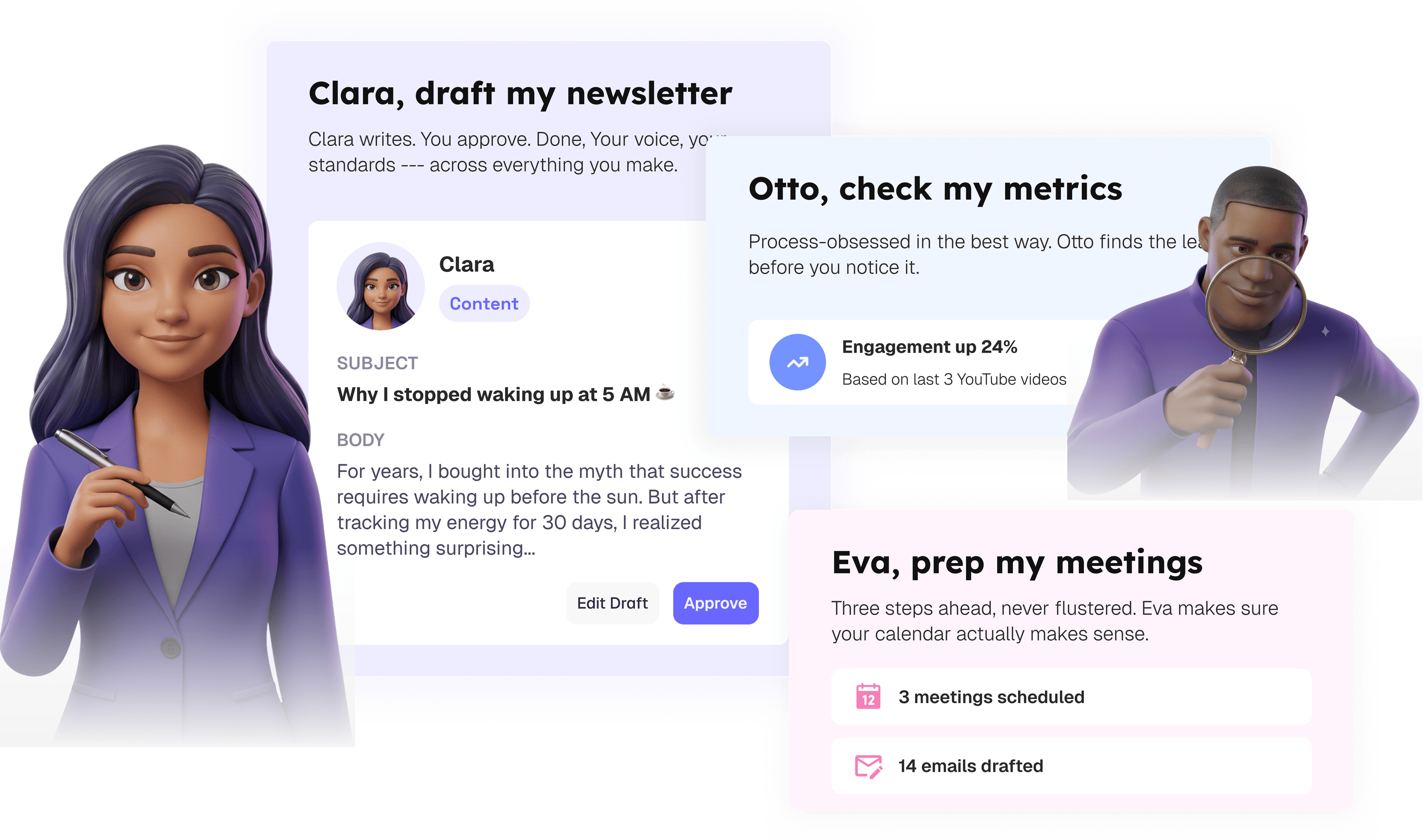 Flockx AI team members working together