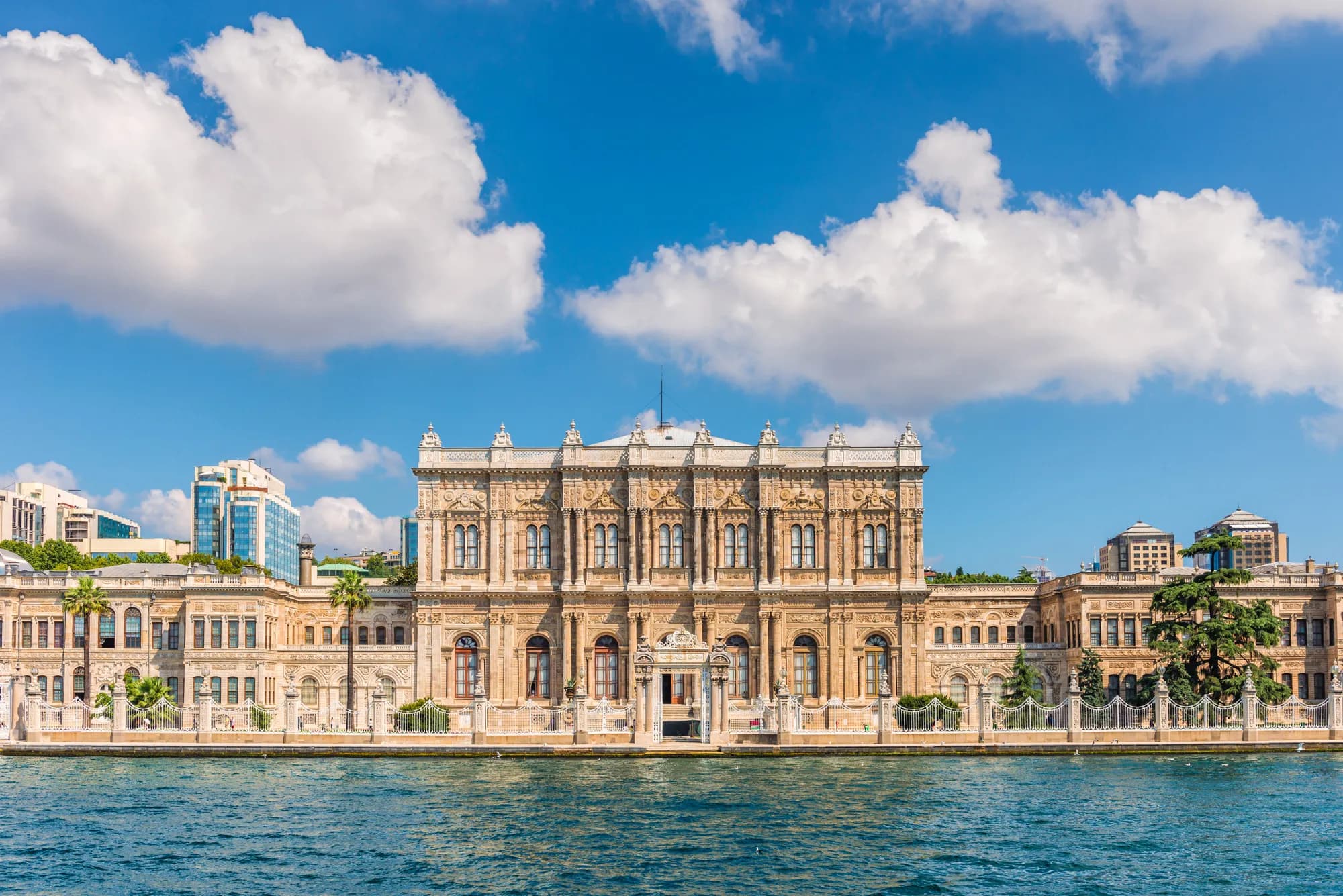 Dolmabahce palace on the Istanbul waterfront