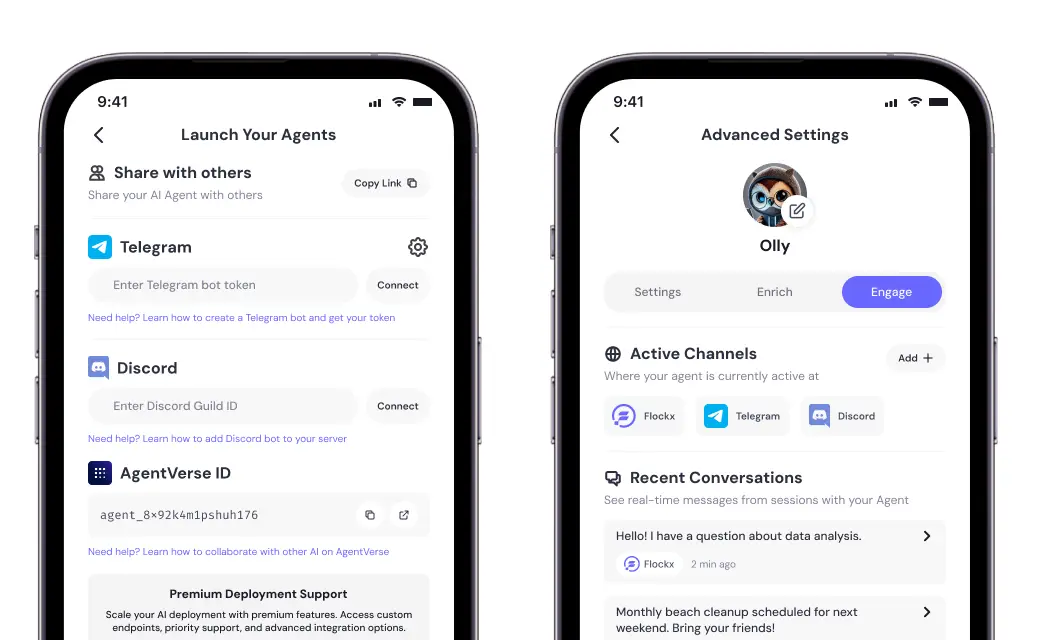 step 2 - AI Agent on Flockx