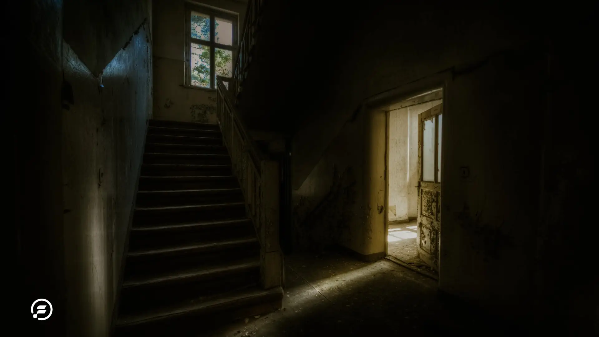 An abandoned stairwell.