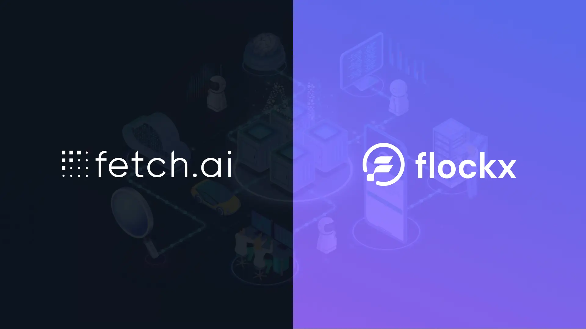 Fetch.ai and flockx collaboration banner